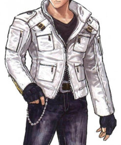 Kyo Kusanagi White Leather Jacket