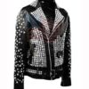 Studded Punk Biker Leather Jacket