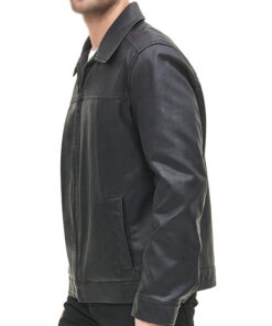 Mayer Classic Black Leather Jacket