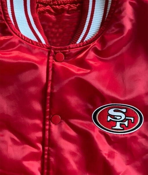 SF 49ers Red Varsity Jacket